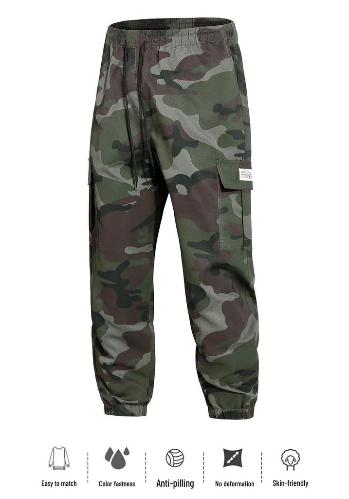 2026 Men's Camouflage Joggers - Casual and Trendy Spring/Autumn Workwear Pants