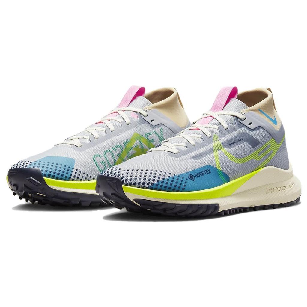 Nike React Pegasus Trail 4 GORE-TEX Wolf Grey Volt Женские кроссовки Stadium-Green Baltic-Blue DJ7929-002