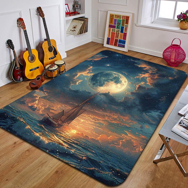 Ковер с принтом C-Clouds Модный коврик для йоги Нескользящий ковер Украшение спальни Уличный ковер Спальня Подарок на день рождения