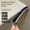 Инструмент для чистки щелей с длинной ручкой из металлического сплава для узких мест, кухонная плитка, затирка, труднодоступные углы, щетка для зазоров в ванной комнате