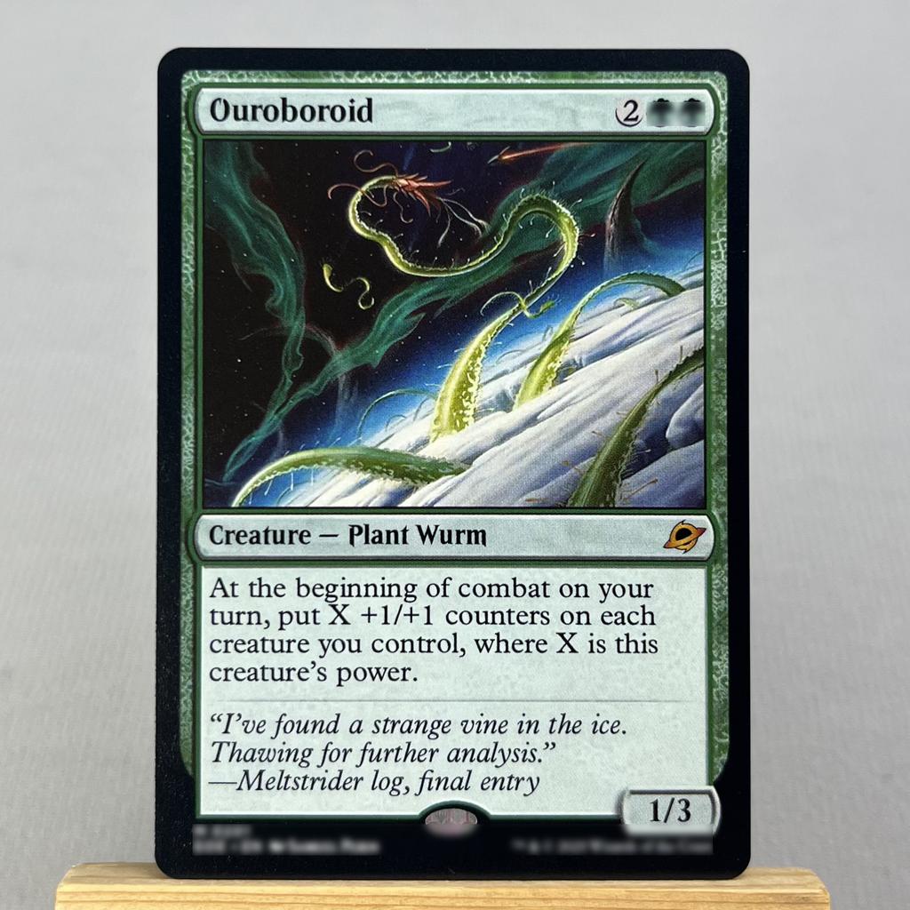 EOS EOE UNF HOLO15-0002 Tcg прокси магические карты шоковая земля Уробороид Шахта Древняя гробница Каменные пещеры Слияние маны собрать