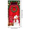 Background Christmas Door Cover Door Hanging Fabric Flag Cute Door Banner  Christmas