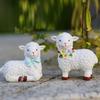Unique Garden Sheep Figurines Cartoon Sheep Ornament Animal Figurines  Garden Potted Decoration