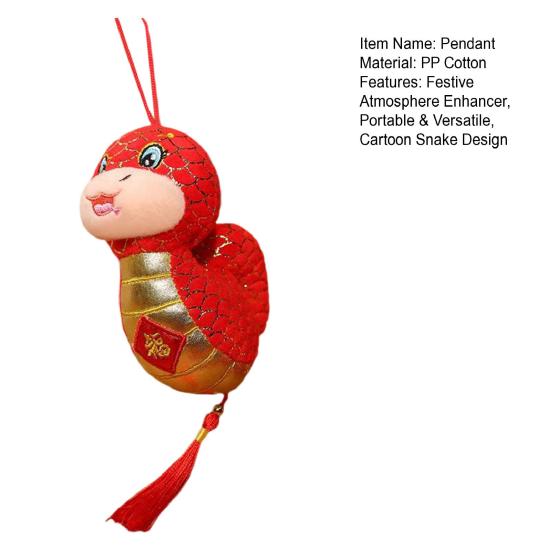 Подвеска-брелок в виде змеи, украшение на китайский Новый год, подвесной талисман зодиака для благословения