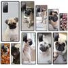 Милый чехол для телефона с изображением собаки-мопса для iPhone Samsung Galaxy Redmi Xiaomi Oppo OnePlus Note SA 7 8 9 10 11 12 13 14 20 21 22 23 53 54 Pro Max Ultra TPU Soft