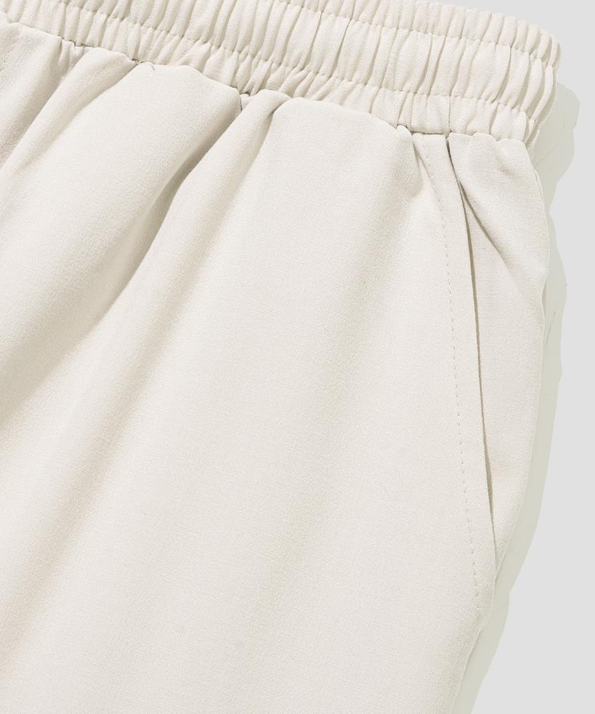AGOD Wide Banding Slacks [Cream]
