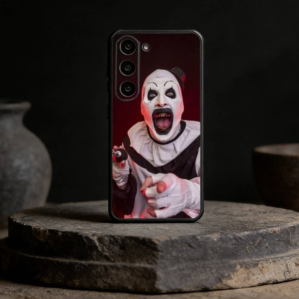 Art the Clown horror T-Terrifier Phone Case For Samsung Galaxy A13,21s,22,31,32,52,53,71,72,73,Soft Black Cover