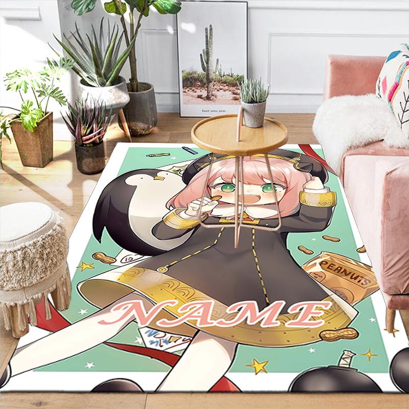 Custom 1Pc Penguin Girl Adventure Rug Office Carpet Indoor Outdoor Entrance Doormat Nonslip Soft And Comfortable Living Room D2915259