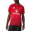 Adidas Мужские футбольные майки с короткими рукавами Manchester United 24/25 Home Fan Edition красные IU1397