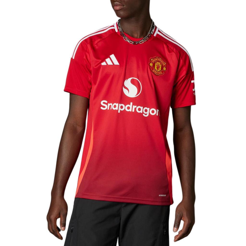 Adidas Мужские футбольные майки с короткими рукавами Manchester United 24/25 Home Fan Edition красные IU1397
