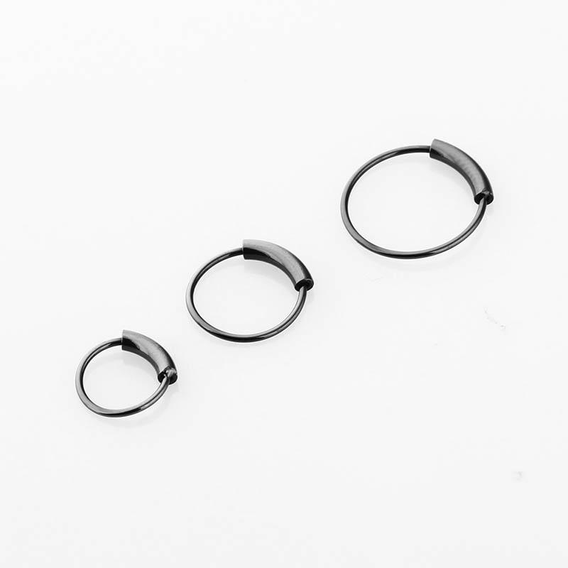 Vogue Body Новое поступление Кольцо для носа 6/8/10 мм Клипса для ушей Титановая сталь Клипсы-кольца для женщин и мужчин Украшения для пирсинга Маленькие кольца для носа Хрящ