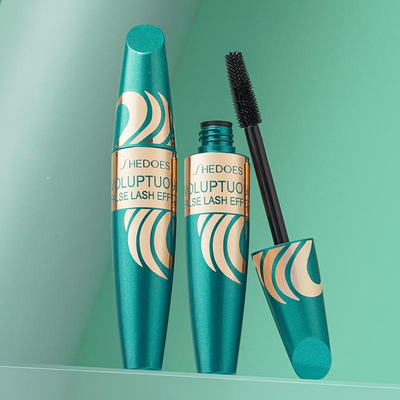 Тушь Gold Feather 4D Обильная и фигурная Тушь Прочная водостойкая тушь с защитой от пота Густая завивающаяся тушь Нелегко наносить тушь