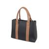[Rinle] bag ladies tote bag shoulder bag handbag 2WAY front pocket work bag Shoulder bag simple D.KELLY (BL-945M Black/Black)