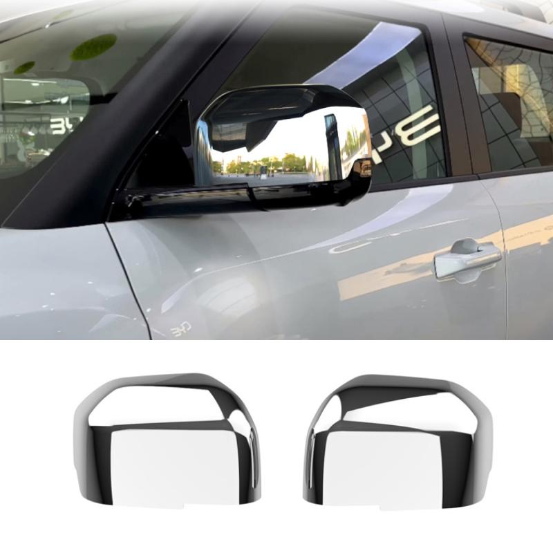 LHD For BYD Shark 6 2024 2025 ABS Car Exterior Rearview Side Mirror Cover Wing Cap Exterior Door Rear View Trim Car Accessories