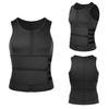 Men's Double Belt Vest Shapewear with Reinforced Sweat-Enhancing Rubber Corset for Waist and Abdomen Support