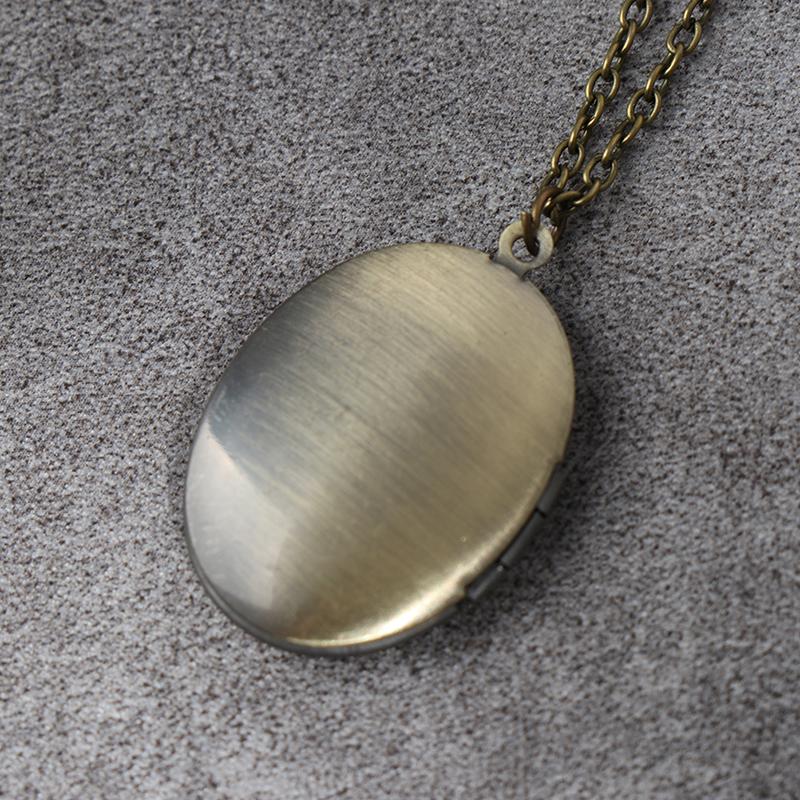 Резной цветок полосатый медальон кулон ожерелье винтажная латунь открывающаяся фото коробка