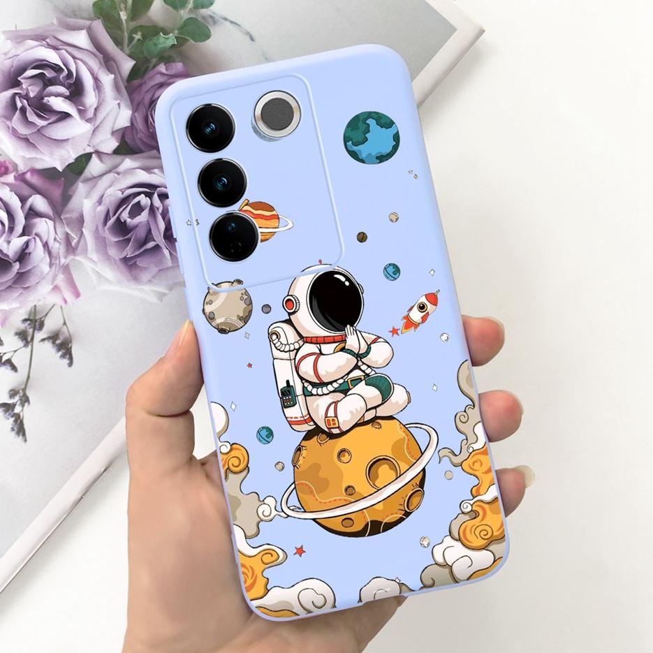 Чехол для Vivo V27 Чехол для Vivo V27e V2237 Милый Модный Расписной Чехол Мягкий Силиконовый Чехол для Телефона Для Vivo V27 Pro V 27 V27e Задняя Крышка Сумки