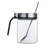 300ml Single-Hand Opening Condiment Bottle, Sugar and Salt Container, Tabletop Condiment Case for Salt and Pepper
