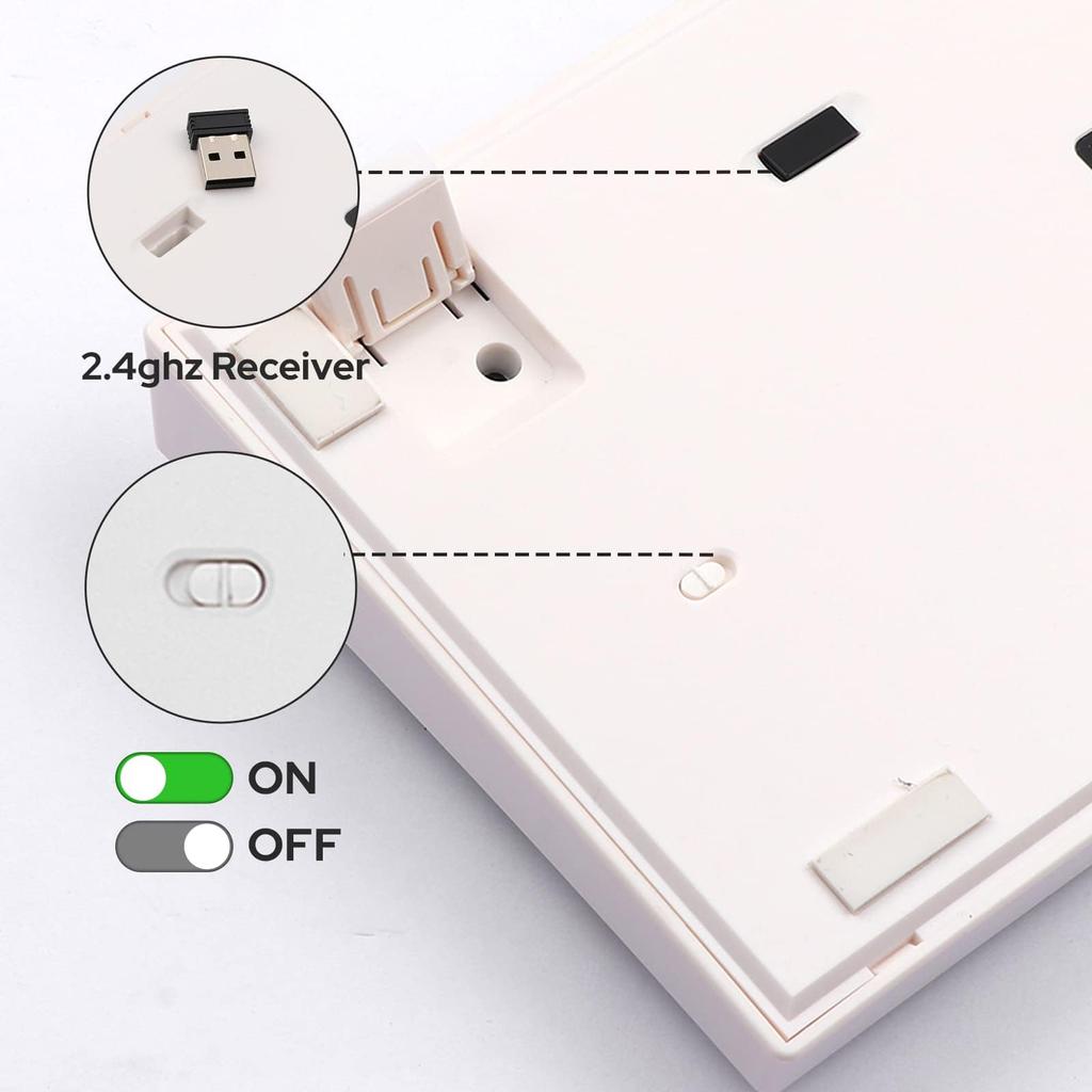 EPOMAKER TH80 Pro Wireless Gaming Keyboard 3 Modes Mechanical Keyboard Hot Swap Compatible RGB Backlight for Technical Compliance Certification