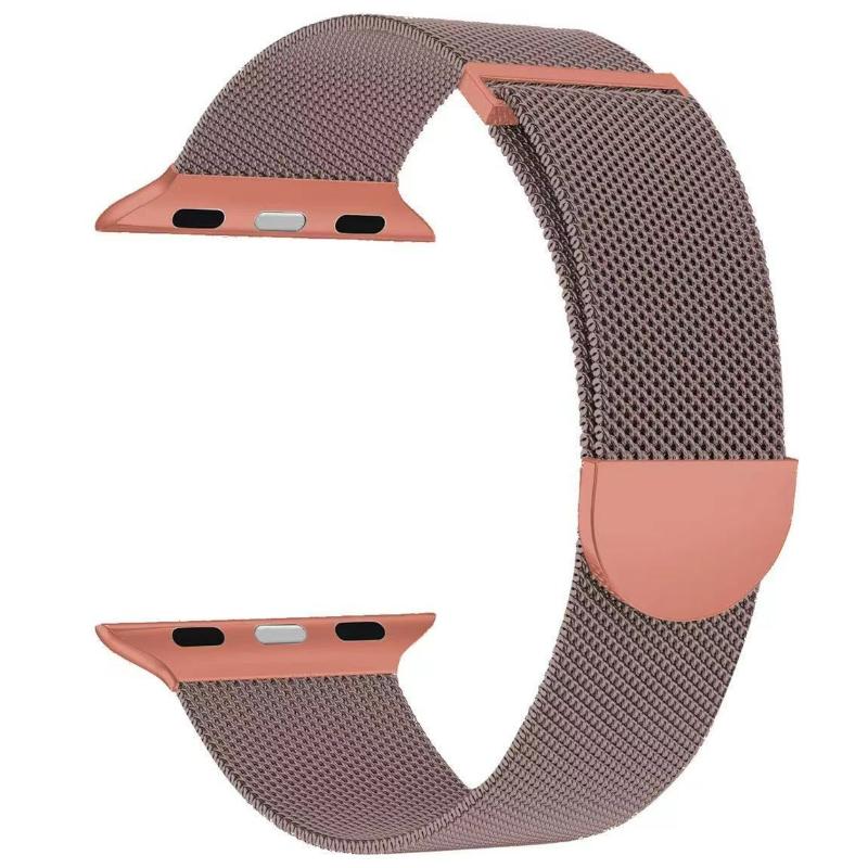 Металлический ремешок с миланской петлей для Apple Watch Ultra Band 49 мм, 42 мм, 44, 45, 41 мм, стальная сетка, магнитная для iWatch Series 9/8/7/6/5/4/3/SE