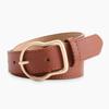 Womens Synthetic Leather Belt With Alloy Buckle And Pin Closure For Versatile Casual And Work Outfits