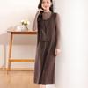 Женское кашемировое платье Qinghe кашемир 30% кашемир 70% шерсть осенне-зимняя кашемировая юбка мягкая и теплая
