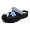 Crocs Baya EVA Синий Щенок Милый, Веселый и Модный Свежая Ниша Нескользящие Колледж Повседневный Универсальный Обувь с Отверстиями Унисекс Черный