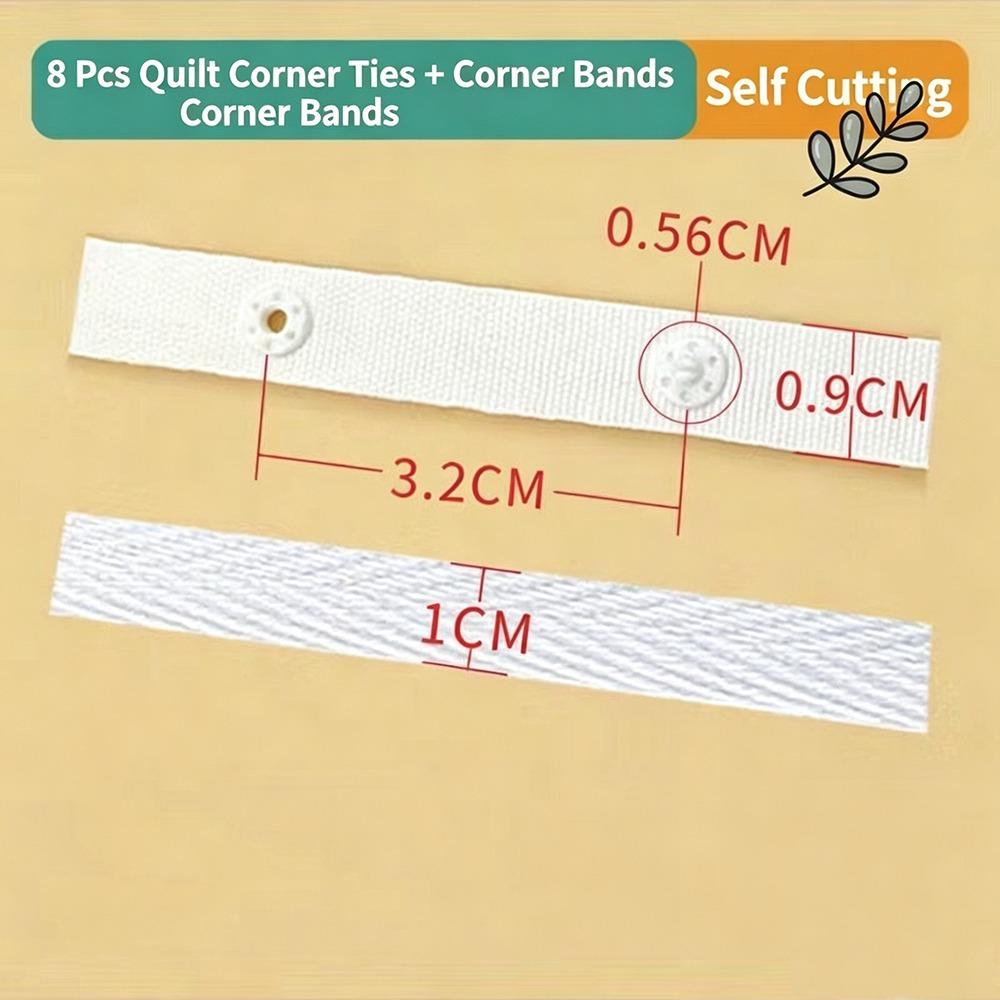 4/8/16PCS Four Corner Fixed Quilt Cover Ties Flat Rope Binding Duvet Cover Straps Home Use