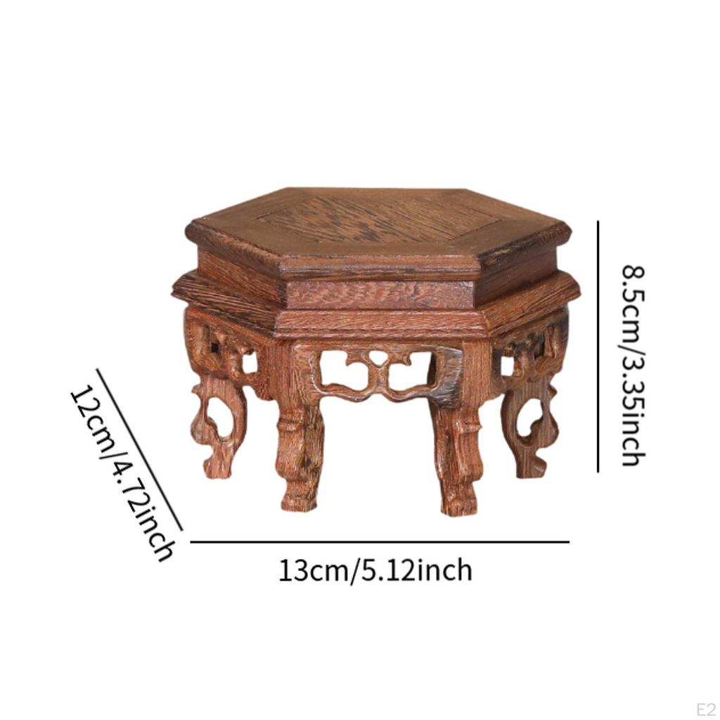 Настольная подставка для цветочного горшка, подставка под деревянное основание, держатель для цветочного горшка для внутреннего и наружного использования