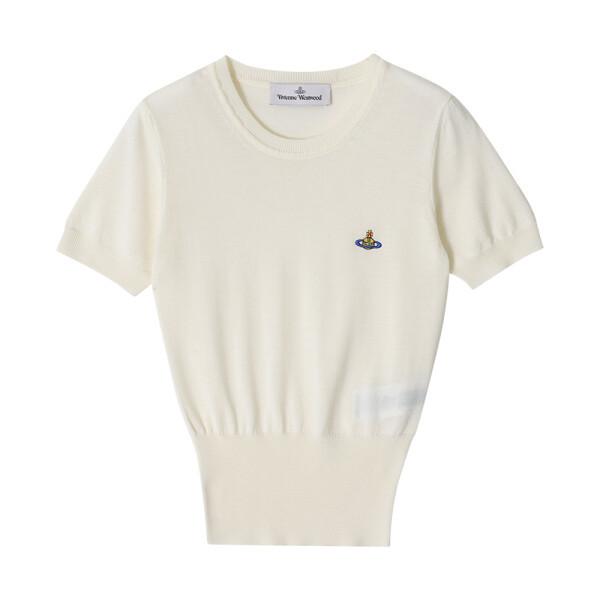 Vivienne WeStwood Bear Orb Logo Top Short Sleeve Women S Knit 1803002q Y001a A40