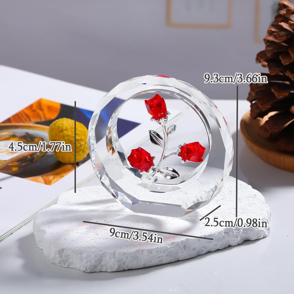 Подарок на день рождения для женщин из хрустальной розы Популярный подарок из красной розы K9, букет роз, статуэтка из роз, подарок на годовщину свадьбы, свадебный подарок, подарок на день свадьбы
