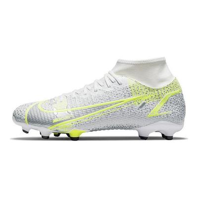 Mercurial Superfly 8 Academy MG Metallic Silver Volt Мужские кроссовки Белый Черный CV0843-107
