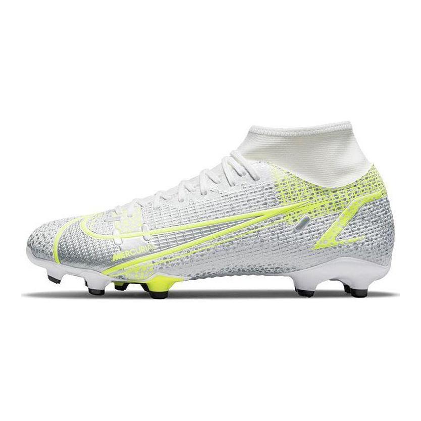 Nike Mercurial Superfly 8 Academy MG Metallic Silver Volt Мужские кроссовки Белый Черный CV0843-107