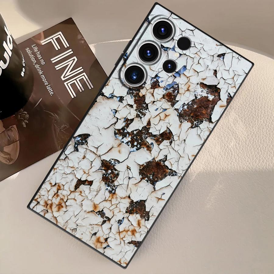 Чехол для Samsung Galaxy S25 Ultra S23 FE S24 Plus S21 S20 S22 S9 Funda Чехол для телефона Ретро Ржавчина