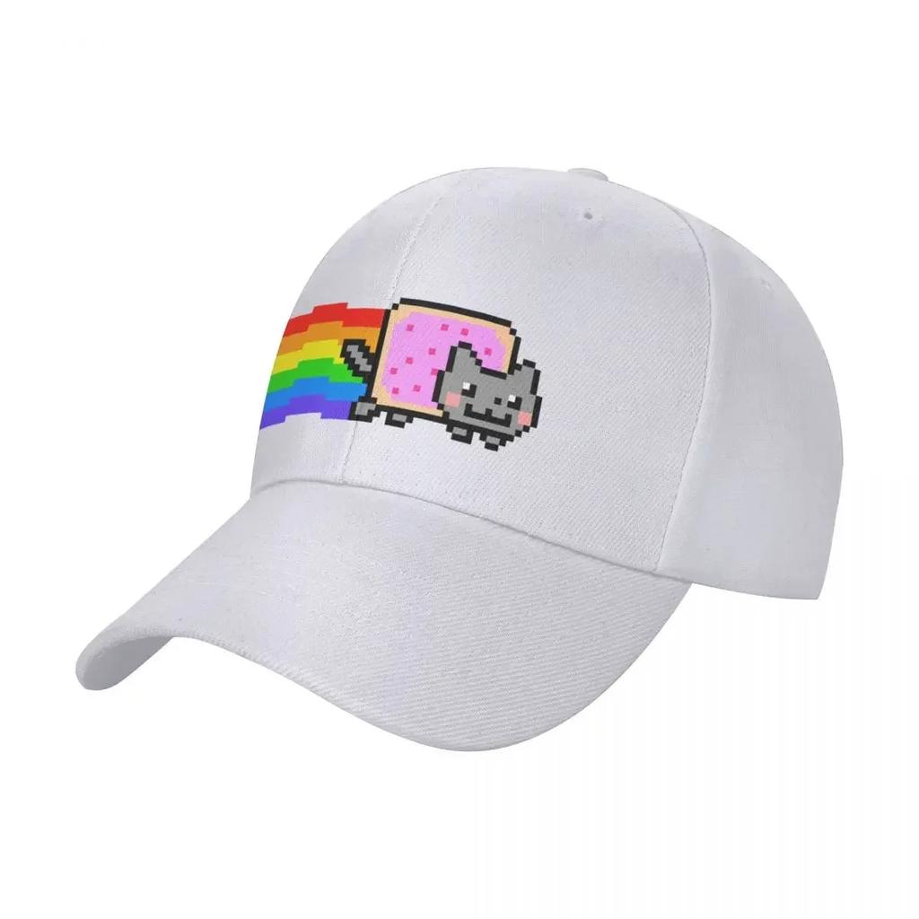 Rainbow cat meme Baseball Cap Beach Outing Visor Horse Hat Wild Ball Hat Golf WoUnisex Unisexs