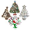 New 1Pc Christmas Tree Party Enamel Tree Brooches Fashion Women MenCausal Office Brooch Pins Gifts New Year Clothing Decoration