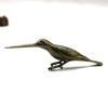 1PC Solid Copper Long Mouth Bird Small Statue Ornaments Classical Vintage Brass Woodpecker Figurines Home Desk Decorations