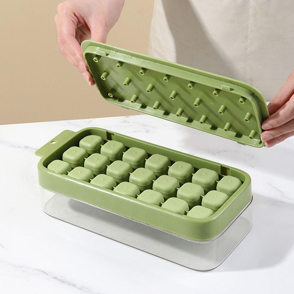 Reusable Ice Mould Tray Silicone Ice Maker Multi-Function Pressing Ice Cube Molds  Kitchen Tools