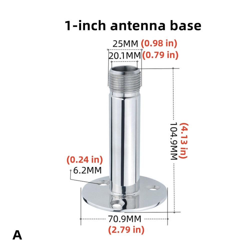 Антенное основание из полированной нержавеющей стали марки 316 для морских пехотинцев - лодок - судов - яхт 
