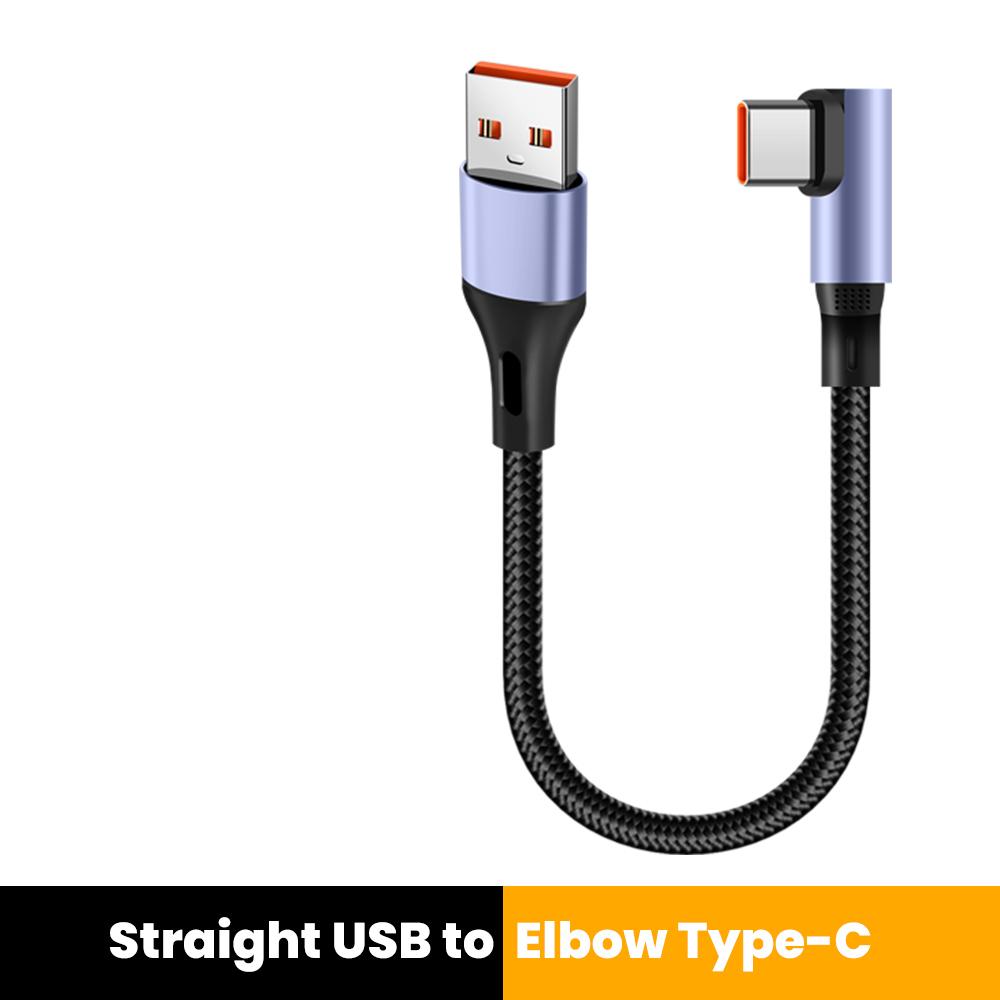 6A 0.15M 0.3M локтевой короткий кабель передачи данных Type C - Type C быстрая зарядка для iPhone 15 16 Samsung USB C кабель для Xiaomi OPPO