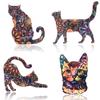 1Pcs Meow Cat Harajuku Cute Cartoon Animal Cat Acrylic Brooch Clothes Badge Kid Backpack Brooches Pins Women Jewelry Accessories