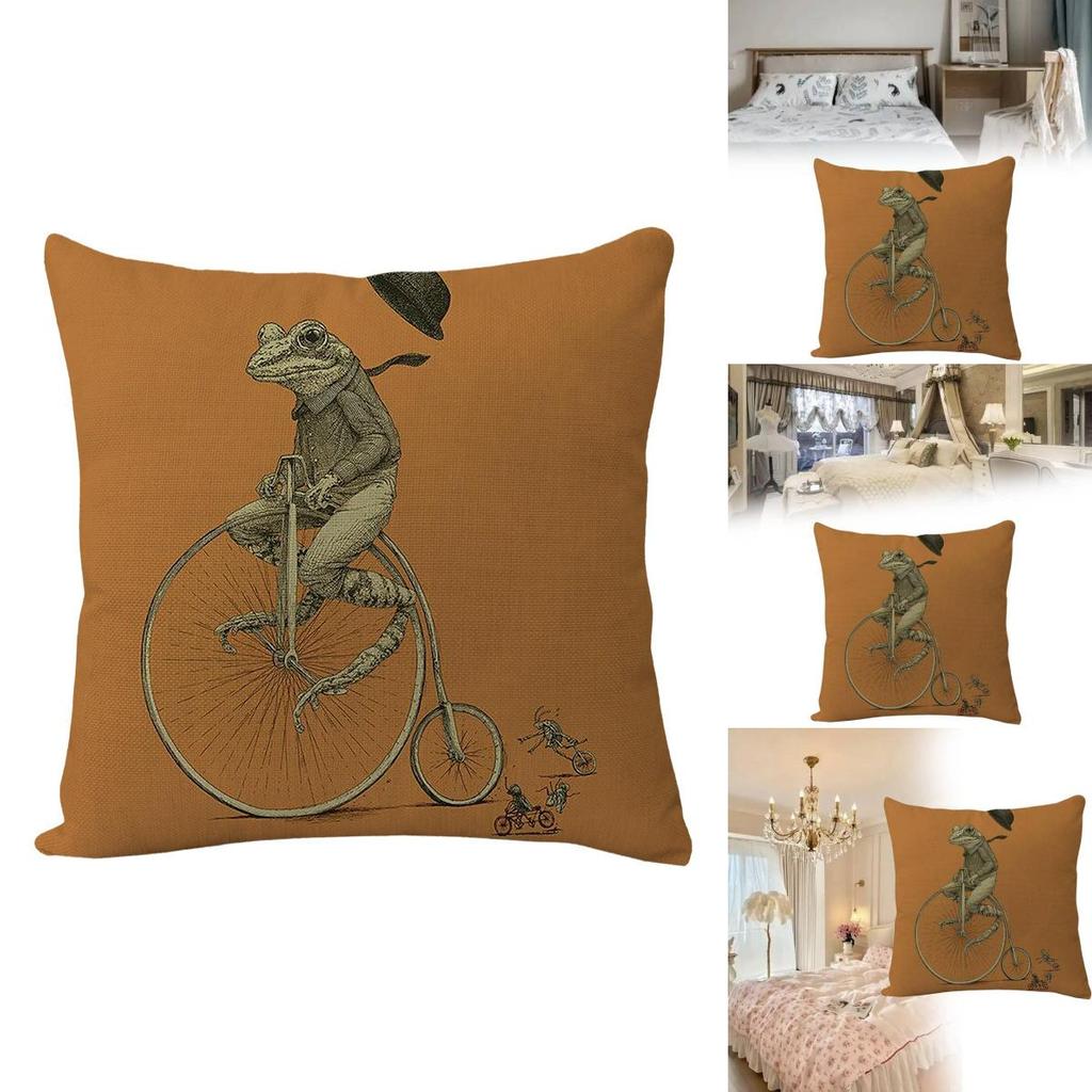 Животное Мультяшная Зебра Льняная Наволочка Для Дивана Декор 45х45см