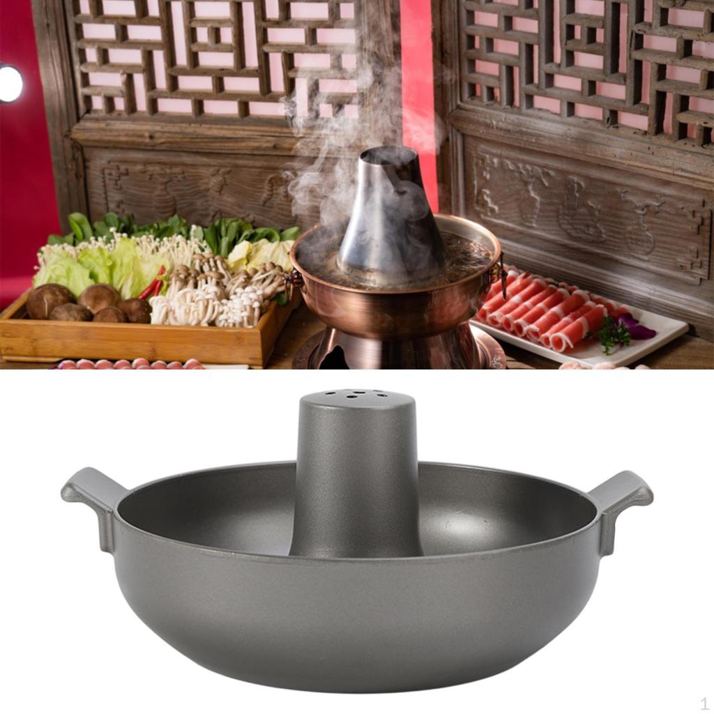 Beijing Lamb Hotpot Aluminum Elegant Thick Cooking Pot Chafing Dish