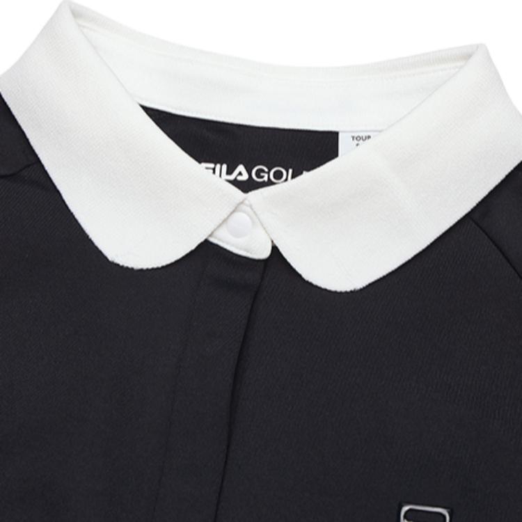 Fila Поло с длинным рукавом серии Golf, защита от ультрафиолета, удобное, прочное, женский топ, легендарный синий A11W445220F-NV