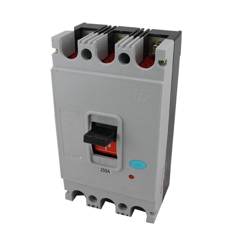 Transparent Plastic Circuit Breaker DZ10-100/3300, 3-Phase 3-Wire, 3P/100A, 63A 380V.