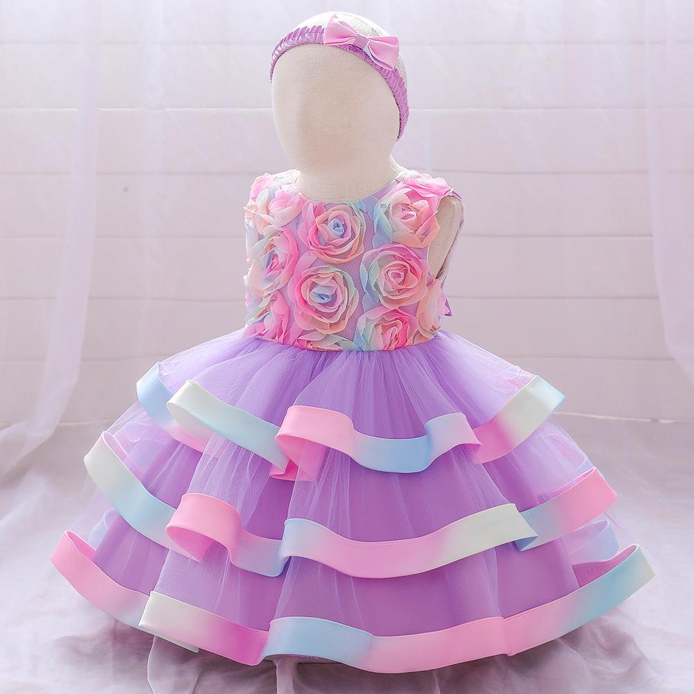 2024 European & American Flower Tutu Dress for Toddlers - Catwalk Style