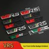 Автомобильный 3D металлический значок VRS на переднюю решетку радиатора, эмблема автомобиля, наклейка, наклейки для Rapid Yeti Octavia Fabia Logo