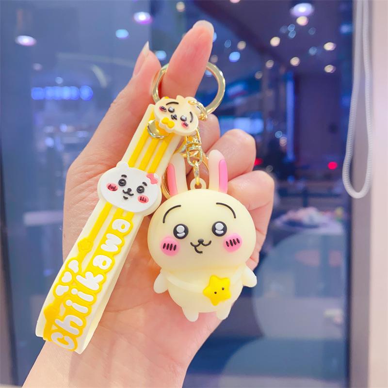 Креативный мультяшный брелок Jiyikawa, милый брелок Usaki, трехмерная ПВХ кукла, аксессуары для сумки для мужчин и женщин