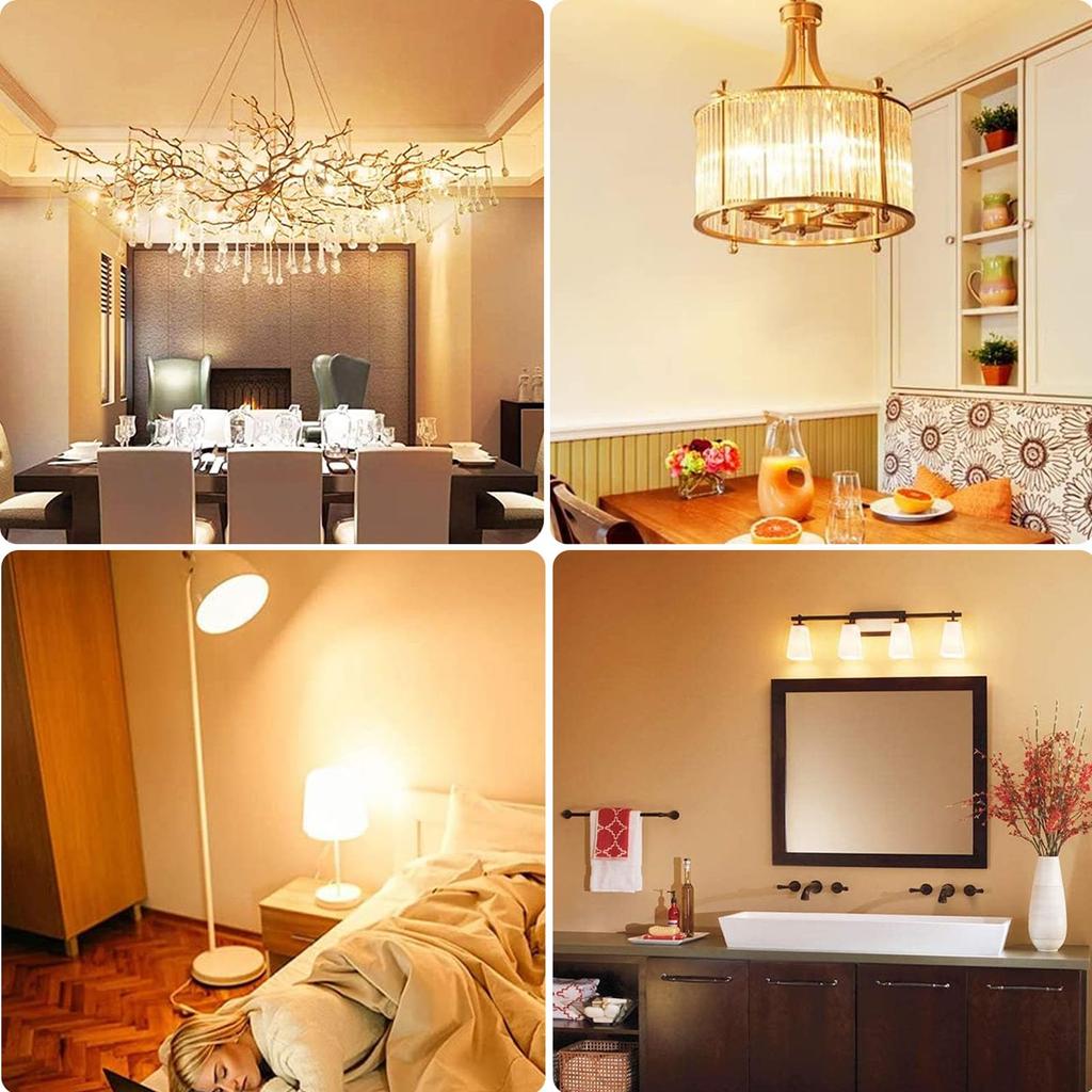 ZSSXOLED E17 LED Bulb 9W 900LM 100V 100W Equivalent Dimmer Compatible E17 Base LED Bulb Wide Light Distribution Energy Saving High Brightness Lighting