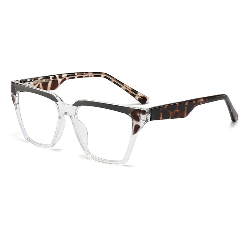 Очки с защитой от синего света для женщин, ножки из ПК, модные, ретро, цвет оправы, плоские зеркальные линзы, можно оснастить диоптриями 5718